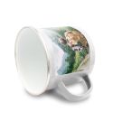 Enamel mug 360 ml | Sandra, white, V0800-02