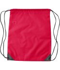 Borsa con cordino in RPET, rosso, V0830-05