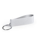 Keyring with hanger, white, V0864-02