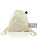 Borsa in cotone organico con coulisse BRIGHT | Meredith, beige, V0944-20