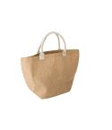 Borsa da shopping in juta con manici in cotone, misto, V0957-00