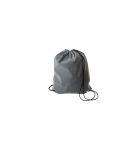 Drawstring bag, reflective material, grey, V0958-19