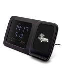 Kabelloses Ladegerät 5W-15W Exklusive Kollektion, multifunktionale Digitaluhr | Isha, Schwarz, V1161-03