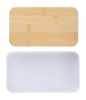 Lunchboxen 2 in 1, 2x400 ml, Bambusdeckel, Besteck, V1215