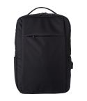 RPET laptop backpack 16, black, V1277-03