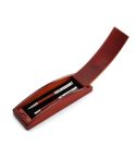 Writing set, ball pen and roller ball pen, brown, V1357-17
