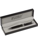 Charles Dickens® ball pen in case, black, V1416-03