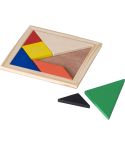 Puzzle Tangram, 7 pezzi, marrone, V1578-16