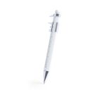 Multifunctional ball pen, ruler, measuring tool, white, V1772-02