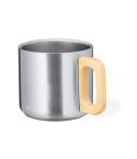 Tazza in acciaio inossidabile riciclato da 400 ml, argento, V2078-32