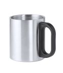 Tazza in acciaio inossidabile riciclato da 300 ml, argento, V2080-32