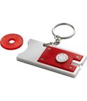 Keyring with shopping cart coin, LED light, V2452