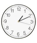 Wall clock | Nix, black, V3449-03
