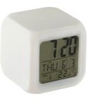 Desk clock, white, V3933-02