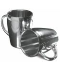 Set di 2 tazze da 200 ml, argento, V4543-32