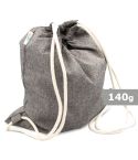 Recycled cotton and recycled polyester drawstring bag BRIGHT | Jose, V4869
