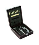 Vinski set, 5 kosov, šahovska igra, rjava, V5334-17