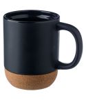 Tazza in ceramica da 300 ml con dettaglio in sughero, V6985