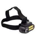 Head torch with LED and COB light | Chad, black, V7198-03