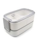 Lunch box 2 in 1, 2x700 ml, posate | Cash, bianco, V7246-02