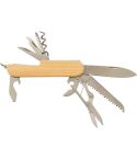 Multifunctional tool, pocket knife, 9 functions, brown, V7261-17