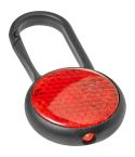 Safety light with carabiner, red, V7335-05