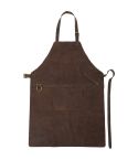 Grembiule da cucina in pelle, marrone, V7958-16