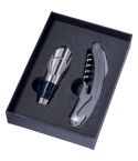 Set za vino, 2 kosa, črna, V7983-03