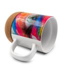 Keramična skodelica 370 ml s pluto detajlom | Kate, bela, V8297-02