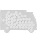 Caramelle senza zucchero a forma di camion, bianco, V8560-02