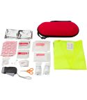 Kit di pronto soccorso per auto in borsa, 40 pezzi, rosso, V8712-05