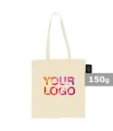 Organic cotton shopping bag BRIGHT | Aidan, beige, V8823-20