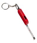 Keyring, LED light, bottle opener, measuring tape 1m, V9458
