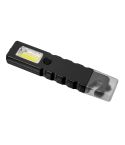 Notfalltaschenlampe 4 LED COB, Sicherheitsgurtenschneider, Sicherheitshammer, Schwarz, V9732-03