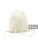 Cotton drawstring bag | Trey, beige, V9984-20