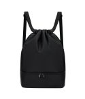 String bag with wide straps, black, VA395-03