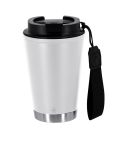 Tazza termica in acciaio inossidabile riciclato da 300 ml, bianco, VA680-02