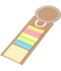 Porta memo, note adesive, segnalibro, quaderno, righello, VB329