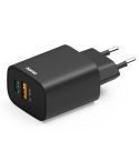 Wall charger 30W Hama, black, VH019-03