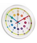 Learning wall clock for children Hama, white, VH057-02