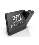 Desk clock with alarm, projector Hama Plus Charge, black, VH062-03