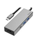 Hub USB, USB-C, HDMI Hama, siva, VH070-19