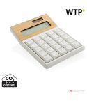 Utah RCS recycled plastic and  bamboo calculator, brown, XDP279.519