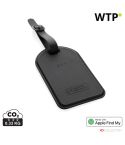 Globefind RCSrPolyester luggage tag with worldwide locating, black, XDP301.5501