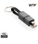 Terra recycled aluminium 4 in 1 60W fast charging cable, grau, XDP302.7602