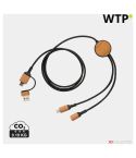 Ohio RCS certificiran recikliran plastični 6-v-1 kabel, črna, XDP302.861