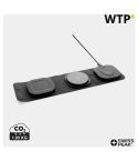 Caricatore da viaggio wireless 15W 3-in-1 Swiss Peak RCS rplastic, grigio, XDP308.531