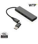 Terra RCS recycelter Aluminium-Hub mit 3 USB-Anschlüssen, grau, XDP308.682
