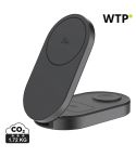 Quantum ultra-fast 3-in-1 25W Foldable Wireless Charger, siva, XDP309.1302