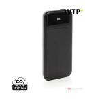 Turbopack RCS rplastic powerbank 10.000 z vgrajenimi kabli, črna, XDP322.5801